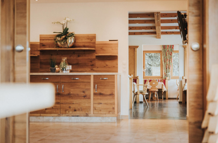 Blick in das Restaurant im Hotel Silberfux