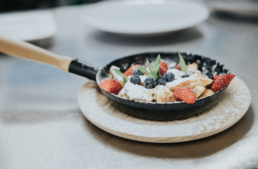 Kaiserschmarren in der Pfanne